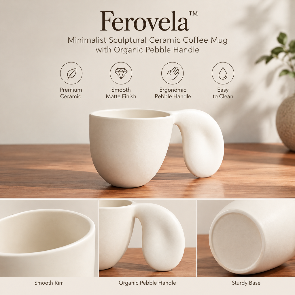 Ferovela™ Sculptural Arc Candlestick Holder