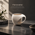 Ferovela™ Arc Handle Matte Ceramic Mug