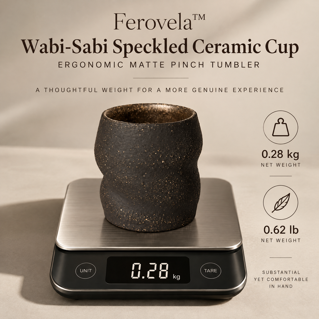 Ferovela™ Wabi-Sabi Speckled Ceramic Tumbler